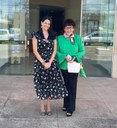 Presidente Elma Garcia recebe na CMS, visita institucional da Desembargadora Sueli Pini